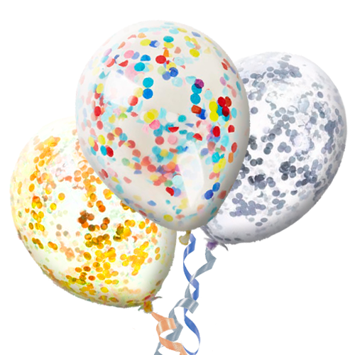 Шарики с конфетти Шарики с конфетти
