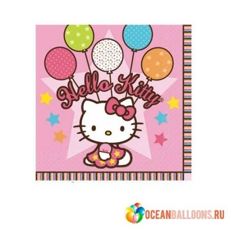 HELLO KITTY САЛФЕТКИ 16 ШТУК