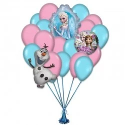 «Поздравление от Эльзы» из 16 воздушных шаров и 3 фигур