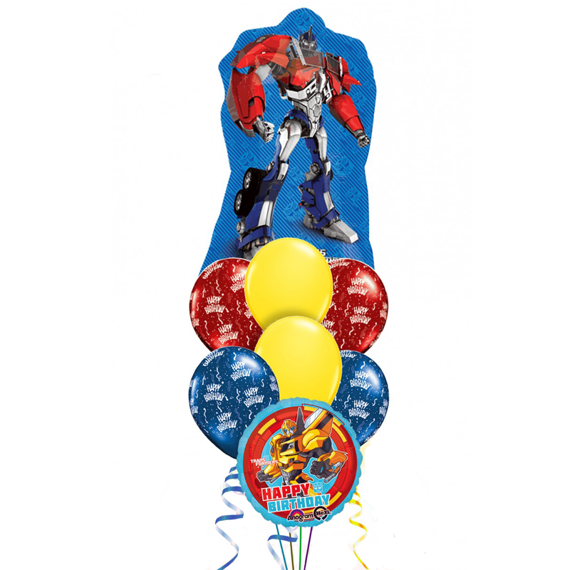 Фонтан из воздушных шаров «Transformers» на день рождения