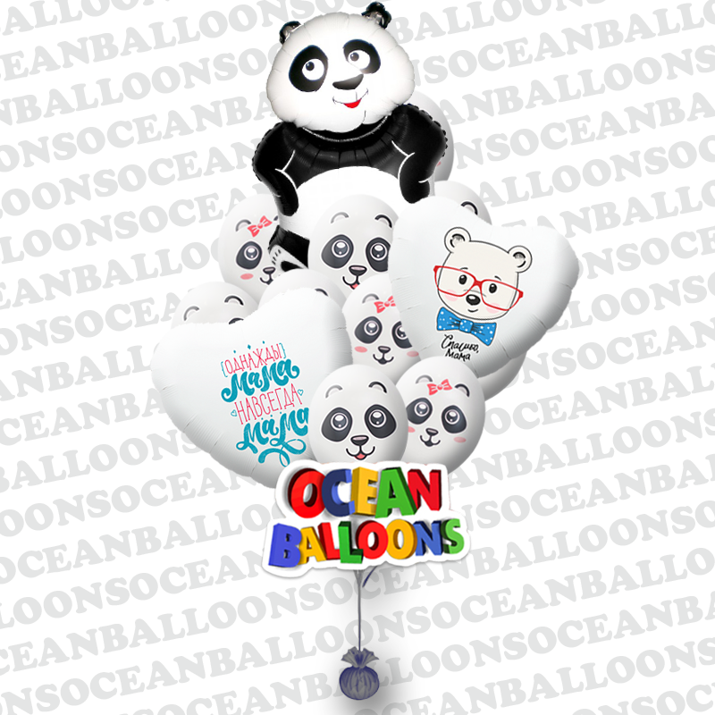 Композиция шаров от милой Пандачки