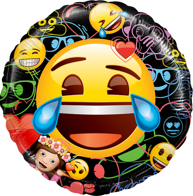 Шар Круг, Смайл, Emoji, Черный.