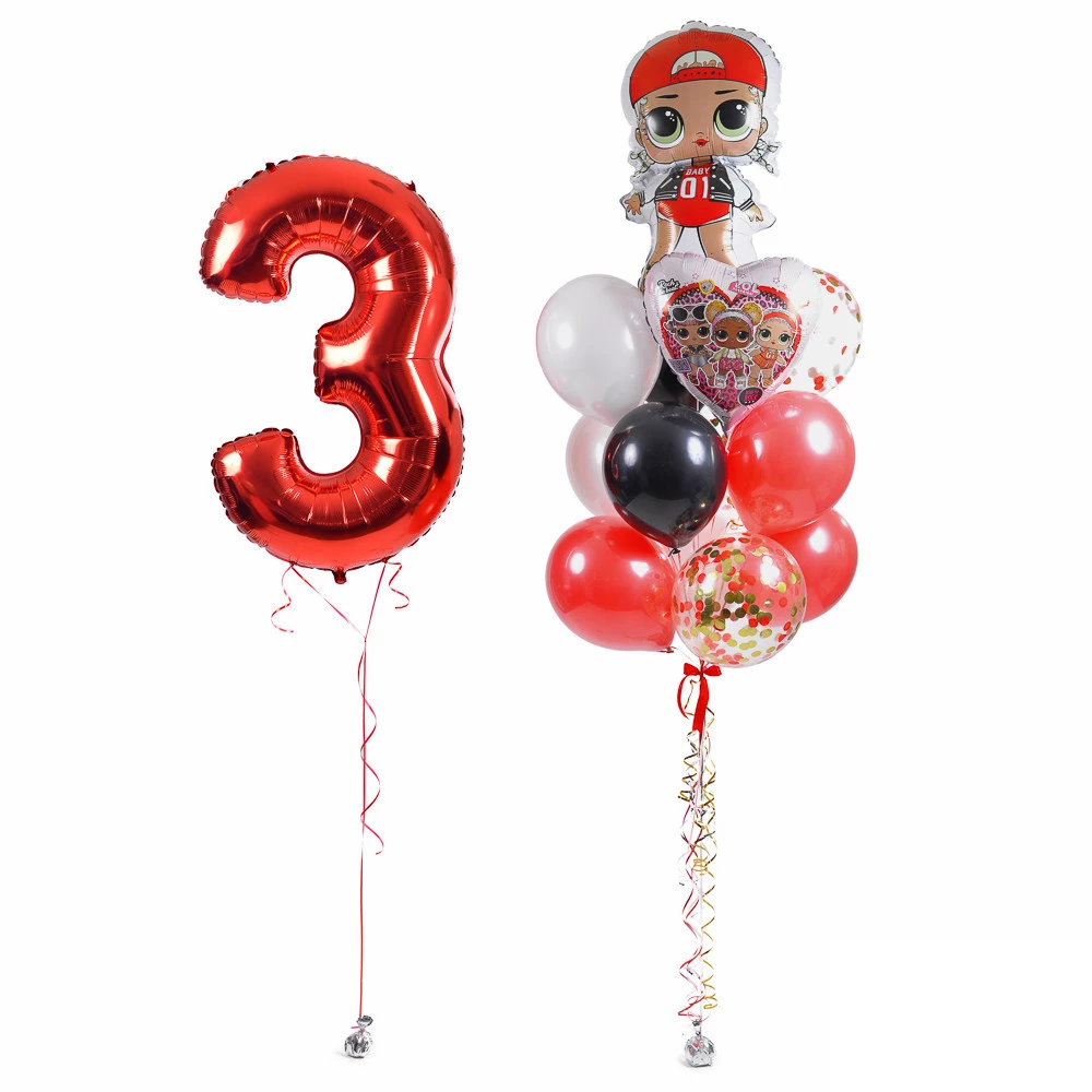 Шары на День Рождения девочке 3 года