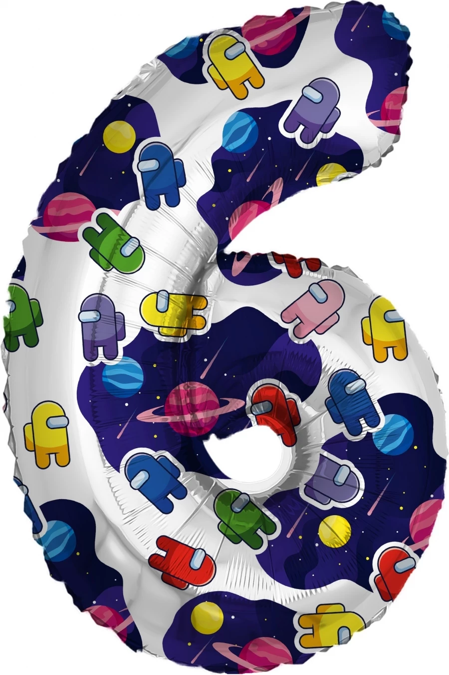 Цифра 6 шар Among Us