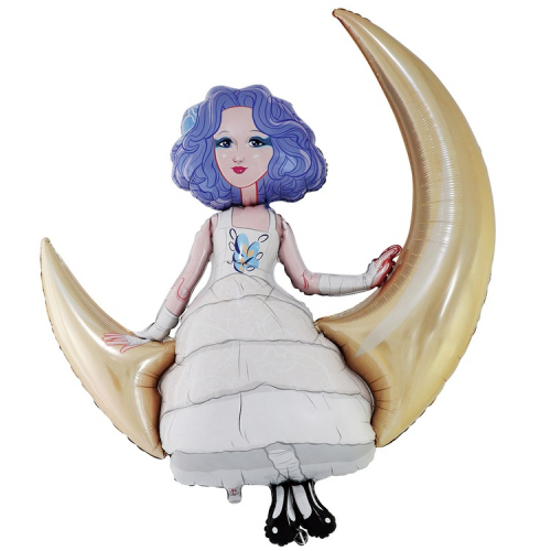 Шар Фигура Мальвина на полумесяце