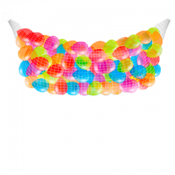 Шарики в сетке под потолок 500 шт